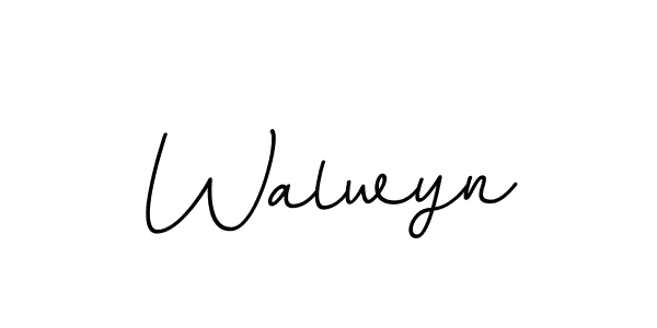 Make a beautiful signature design for name Walwyn. With this signature (BallpointsItalic-DORy9) style, you can create a handwritten signature for free. Walwyn signature style 11 images and pictures png