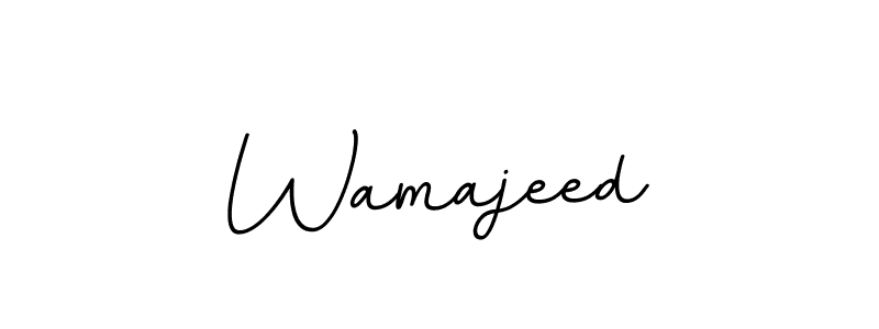 Make a beautiful signature design for name Wamajeed. With this signature (BallpointsItalic-DORy9) style, you can create a handwritten signature for free. Wamajeed signature style 11 images and pictures png