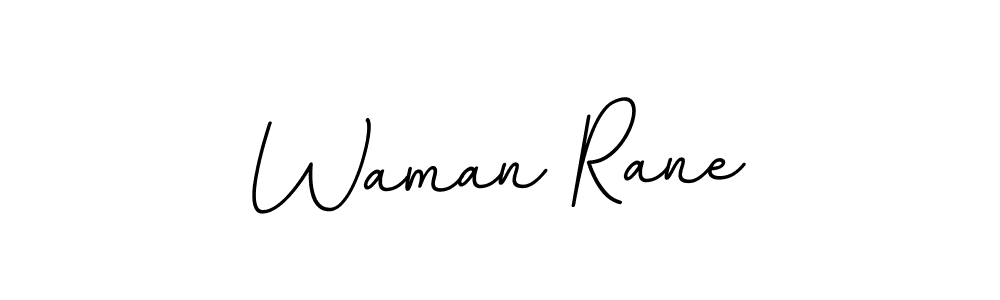 Make a beautiful signature design for name Waman Rane. With this signature (BallpointsItalic-DORy9) style, you can create a handwritten signature for free. Waman Rane signature style 11 images and pictures png