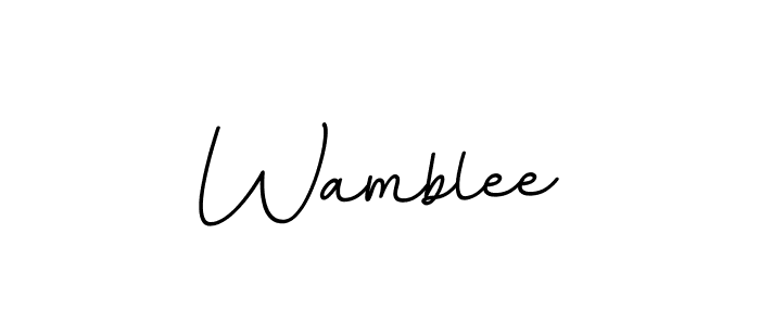 The best way (BallpointsItalic-DORy9) to make a short signature is to pick only two or three words in your name. The name Wamblee include a total of six letters. For converting this name. Wamblee signature style 11 images and pictures png