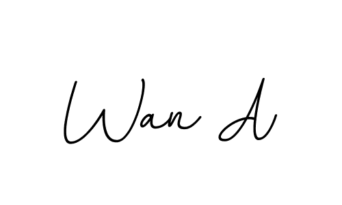 Make a beautiful signature design for name Wan A. Use this online signature maker to create a handwritten signature for free. Wan A signature style 11 images and pictures png