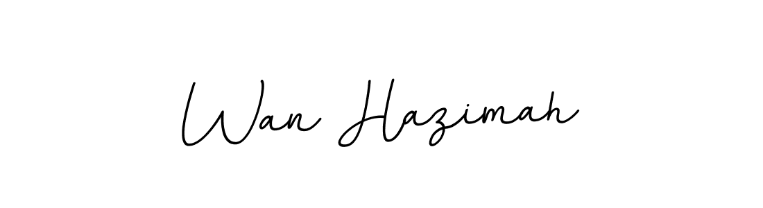 This is the best signature style for the Wan Hazimah name. Also you like these signature font (BallpointsItalic-DORy9). Mix name signature. Wan Hazimah signature style 11 images and pictures png