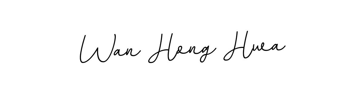 You should practise on your own different ways (BallpointsItalic-DORy9) to write your name (Wan Hong Hwa) in signature. don't let someone else do it for you. Wan Hong Hwa signature style 11 images and pictures png
