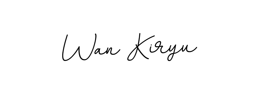 The best way (BallpointsItalic-DORy9) to make a short signature is to pick only two or three words in your name. The name Wan Kiryu include a total of six letters. For converting this name. Wan Kiryu signature style 11 images and pictures png