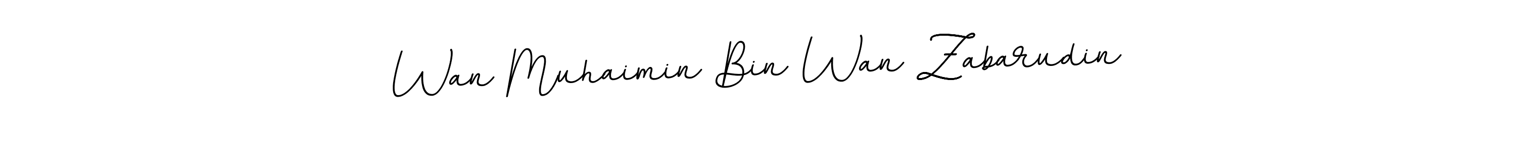 See photos of Wan Muhaimin Bin Wan Zabarudin official signature by Spectra . Check more albums & portfolios. Read reviews & check more about BallpointsItalic-DORy9 font. Wan Muhaimin Bin Wan Zabarudin signature style 11 images and pictures png