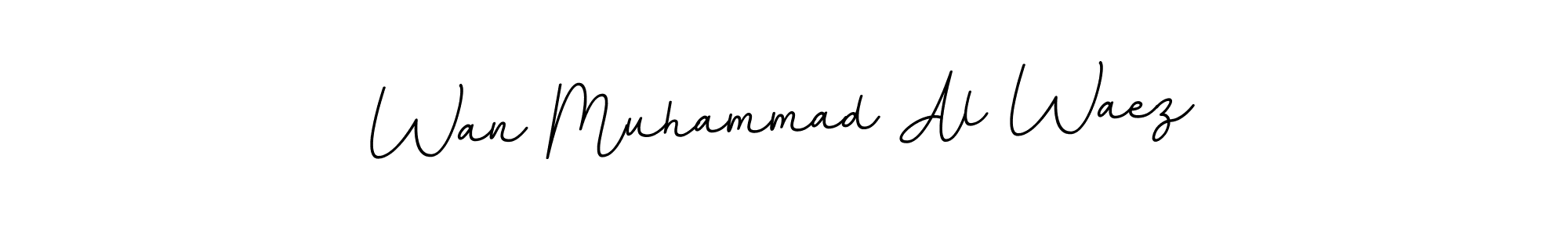 You should practise on your own different ways (BallpointsItalic-DORy9) to write your name (Wan Muhammad Al Waez) in signature. don't let someone else do it for you. Wan Muhammad Al Waez signature style 11 images and pictures png