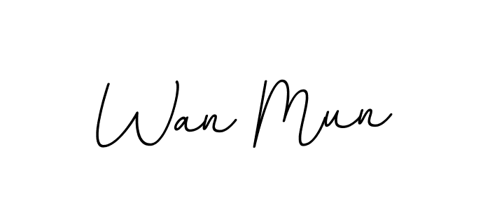 if you are searching for the best signature style for your name Wan Mun. so please give up your signature search. here we have designed multiple signature styles  using BallpointsItalic-DORy9. Wan Mun signature style 11 images and pictures png