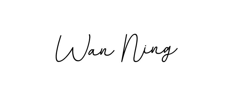 Make a beautiful signature design for name Wan Ning. Use this online signature maker to create a handwritten signature for free. Wan Ning signature style 11 images and pictures png