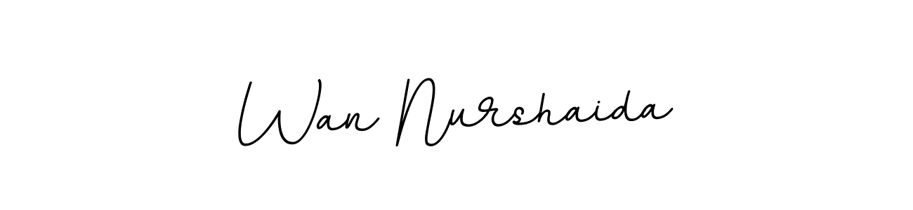 Also we have Wan Nurshaida name is the best signature style. Create professional handwritten signature collection using BallpointsItalic-DORy9 autograph style. Wan Nurshaida signature style 11 images and pictures png