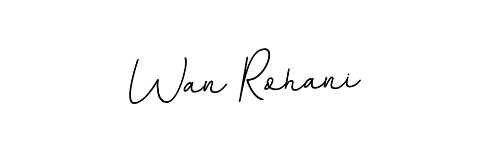 It looks lik you need a new signature style for name Wan Rohani. Design unique handwritten (BallpointsItalic-DORy9) signature with our free signature maker in just a few clicks. Wan Rohani signature style 11 images and pictures png