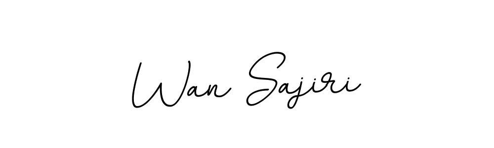 How to make Wan Sajiri signature? BallpointsItalic-DORy9 is a professional autograph style. Create handwritten signature for Wan Sajiri name. Wan Sajiri signature style 11 images and pictures png