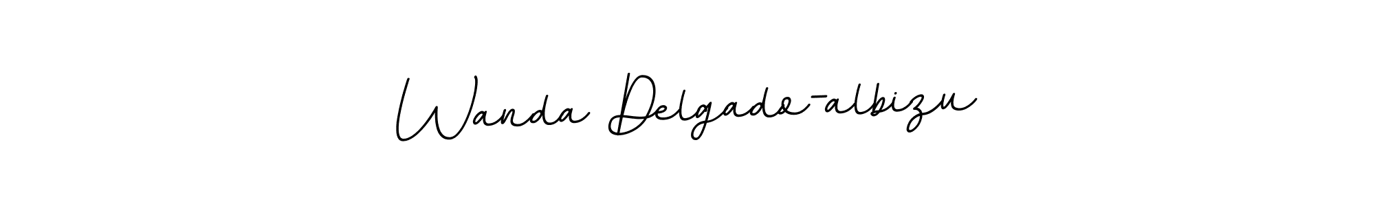 This is the best signature style for the Wanda Delgado-albizu name. Also you like these signature font (BallpointsItalic-DORy9). Mix name signature. Wanda Delgado-albizu signature style 11 images and pictures png