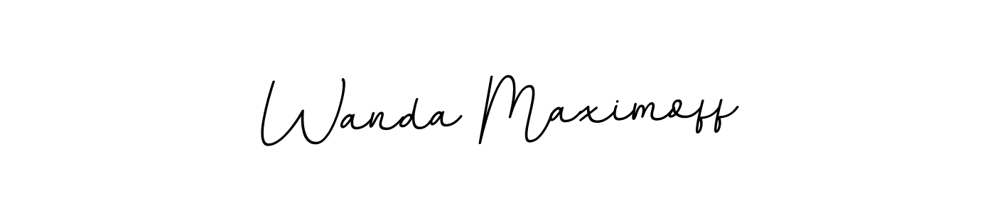 Use a signature maker to create a handwritten signature online. With this signature software, you can design (BallpointsItalic-DORy9) your own signature for name Wanda Maximoff. Wanda Maximoff signature style 11 images and pictures png