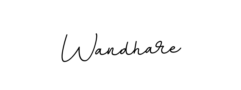 if you are searching for the best signature style for your name Wandhare. so please give up your signature search. here we have designed multiple signature styles  using BallpointsItalic-DORy9. Wandhare signature style 11 images and pictures png