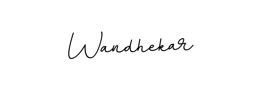 Design your own signature with our free online signature maker. With this signature software, you can create a handwritten (BallpointsItalic-DORy9) signature for name Wandhekar. Wandhekar signature style 11 images and pictures png