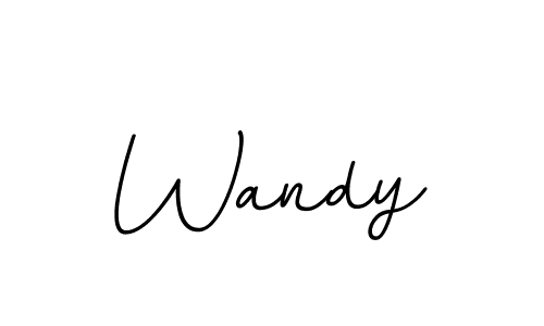 Design your own signature with our free online signature maker. With this signature software, you can create a handwritten (BallpointsItalic-DORy9) signature for name Wandy. Wandy signature style 11 images and pictures png