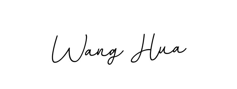 Use a signature maker to create a handwritten signature online. With this signature software, you can design (BallpointsItalic-DORy9) your own signature for name Wang Hua. Wang Hua signature style 11 images and pictures png