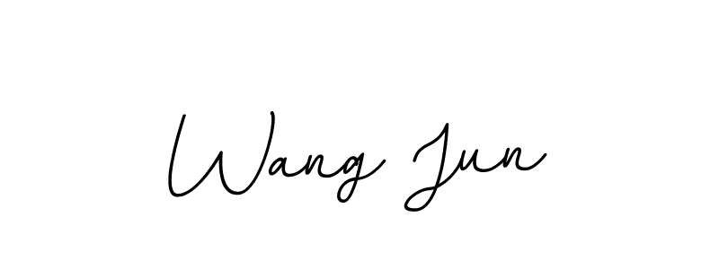 Similarly BallpointsItalic-DORy9 is the best handwritten signature design. Signature creator online .You can use it as an online autograph creator for name Wang Jun. Wang Jun signature style 11 images and pictures png