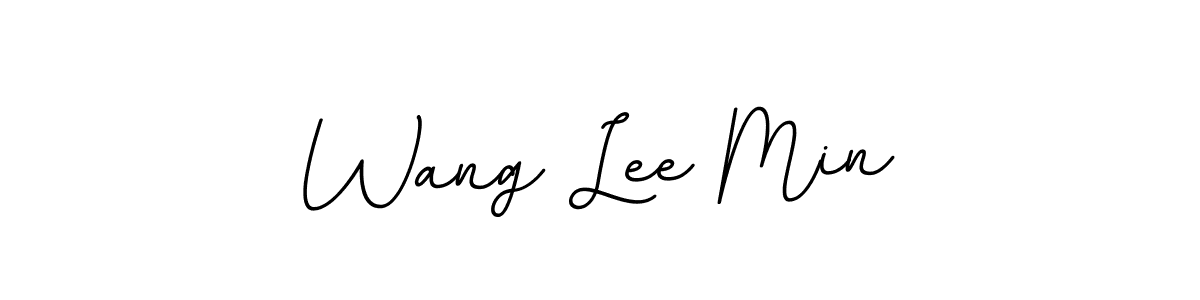 if you are searching for the best signature style for your name Wang Lee Min. so please give up your signature search. here we have designed multiple signature styles  using BallpointsItalic-DORy9. Wang Lee Min signature style 11 images and pictures png