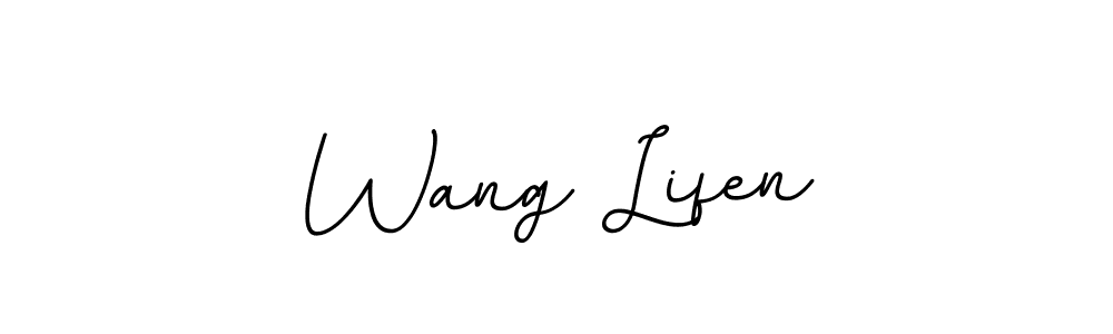 if you are searching for the best signature style for your name Wang Lifen. so please give up your signature search. here we have designed multiple signature styles  using BallpointsItalic-DORy9. Wang Lifen signature style 11 images and pictures png