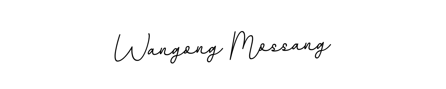 You should practise on your own different ways (BallpointsItalic-DORy9) to write your name (Wangong Mossang) in signature. don't let someone else do it for you. Wangong Mossang signature style 11 images and pictures png