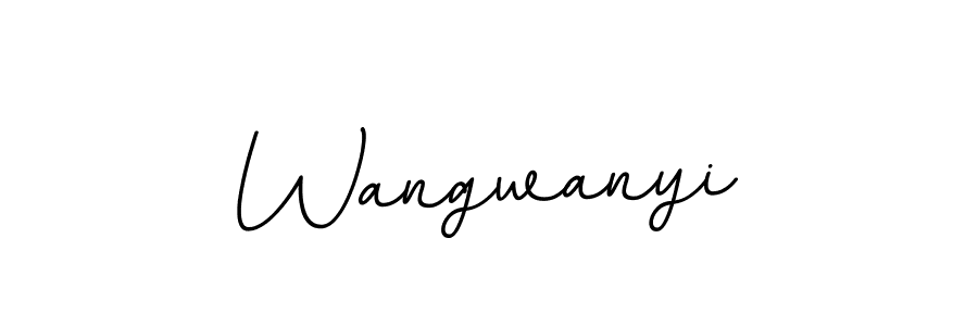 You should practise on your own different ways (BallpointsItalic-DORy9) to write your name (Wangwanyi) in signature. don't let someone else do it for you. Wangwanyi signature style 11 images and pictures png