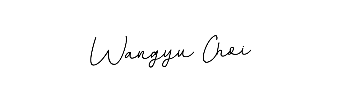 Use a signature maker to create a handwritten signature online. With this signature software, you can design (BallpointsItalic-DORy9) your own signature for name Wangyu Choi. Wangyu Choi signature style 11 images and pictures png