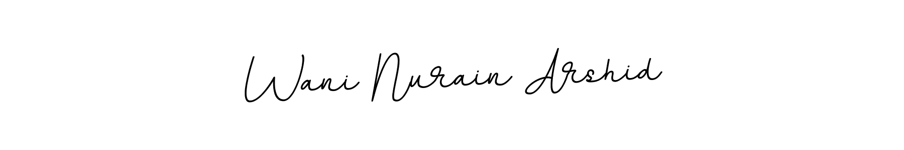 You can use this online signature creator to create a handwritten signature for the name Wani Nurain Arshid. This is the best online autograph maker. Wani Nurain Arshid signature style 11 images and pictures png