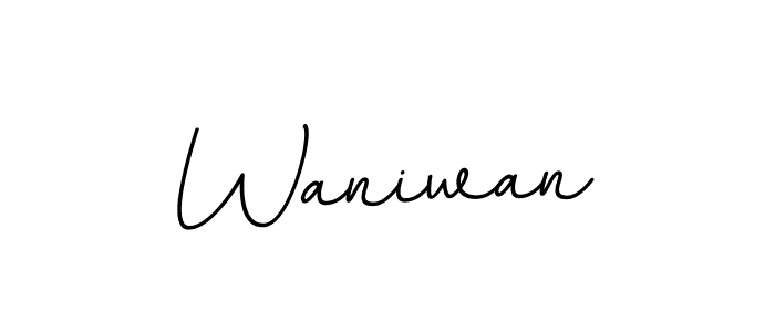 You should practise on your own different ways (BallpointsItalic-DORy9) to write your name (Waniwan) in signature. don't let someone else do it for you. Waniwan signature style 11 images and pictures png