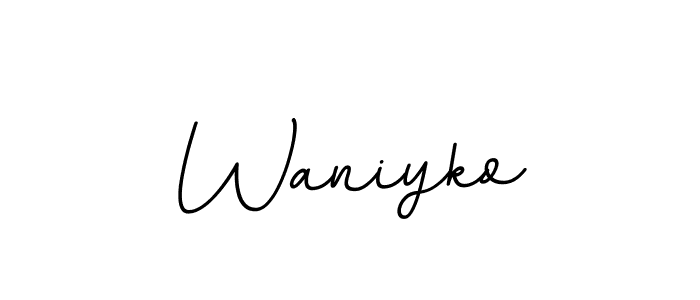 How to Draw Waniyko signature style? BallpointsItalic-DORy9 is a latest design signature styles for name Waniyko. Waniyko signature style 11 images and pictures png