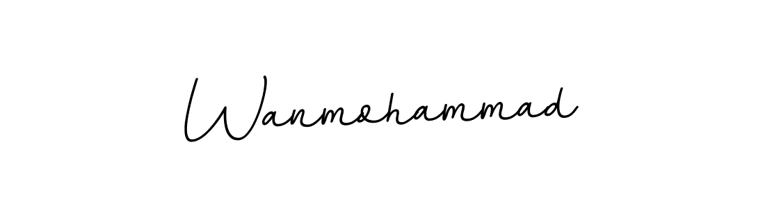 Wanmohammad stylish signature style. Best Handwritten Sign (BallpointsItalic-DORy9) for my name. Handwritten Signature Collection Ideas for my name Wanmohammad. Wanmohammad signature style 11 images and pictures png