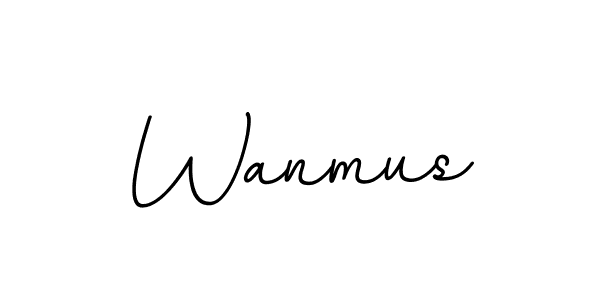 Design your own signature with our free online signature maker. With this signature software, you can create a handwritten (BallpointsItalic-DORy9) signature for name Wanmus. Wanmus signature style 11 images and pictures png