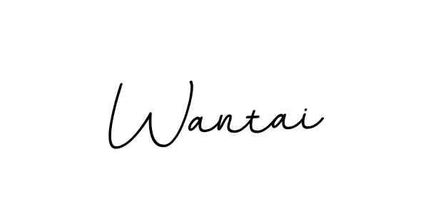 How to make Wantai name signature. Use BallpointsItalic-DORy9 style for creating short signs online. This is the latest handwritten sign. Wantai signature style 11 images and pictures png