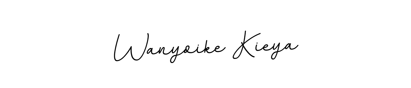 You should practise on your own different ways (BallpointsItalic-DORy9) to write your name (Wanyoike Kieya) in signature. don't let someone else do it for you. Wanyoike Kieya signature style 11 images and pictures png