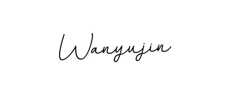 You should practise on your own different ways (BallpointsItalic-DORy9) to write your name (Wanyujin) in signature. don't let someone else do it for you. Wanyujin signature style 11 images and pictures png