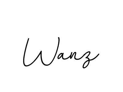 Design your own signature with our free online signature maker. With this signature software, you can create a handwritten (BallpointsItalic-DORy9) signature for name Wanz. Wanz signature style 11 images and pictures png