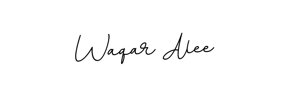 Design your own signature with our free online signature maker. With this signature software, you can create a handwritten (BallpointsItalic-DORy9) signature for name Waqar Alee. Waqar Alee signature style 11 images and pictures png