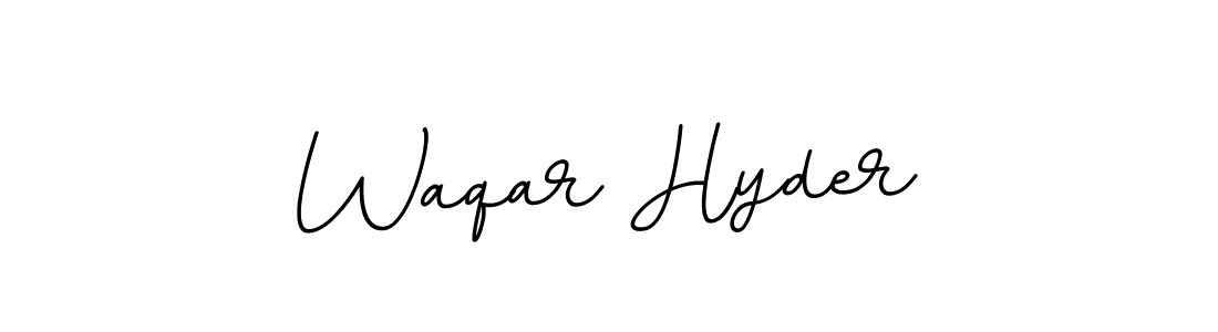 Make a beautiful signature design for name Waqar Hyder. Use this online signature maker to create a handwritten signature for free. Waqar Hyder signature style 11 images and pictures png