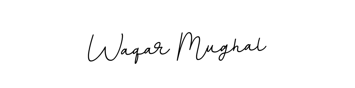 Design your own signature with our free online signature maker. With this signature software, you can create a handwritten (BallpointsItalic-DORy9) signature for name Waqar Mughal. Waqar Mughal signature style 11 images and pictures png