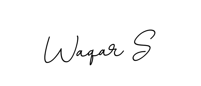 It looks lik you need a new signature style for name Waqar S. Design unique handwritten (BallpointsItalic-DORy9) signature with our free signature maker in just a few clicks. Waqar S signature style 11 images and pictures png