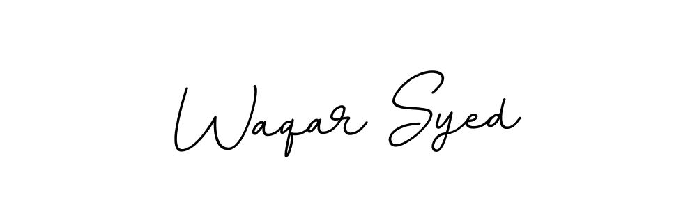 Create a beautiful signature design for name Waqar Syed. With this signature (BallpointsItalic-DORy9) fonts, you can make a handwritten signature for free. Waqar Syed signature style 11 images and pictures png