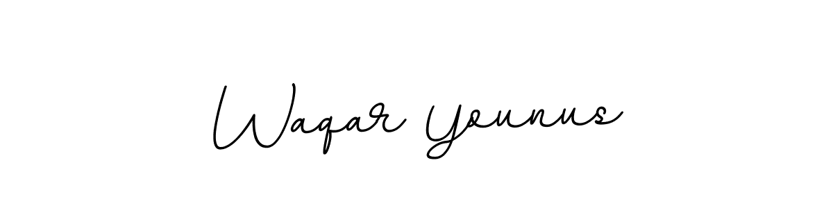 Use a signature maker to create a handwritten signature online. With this signature software, you can design (BallpointsItalic-DORy9) your own signature for name Waqar Younus. Waqar Younus signature style 11 images and pictures png