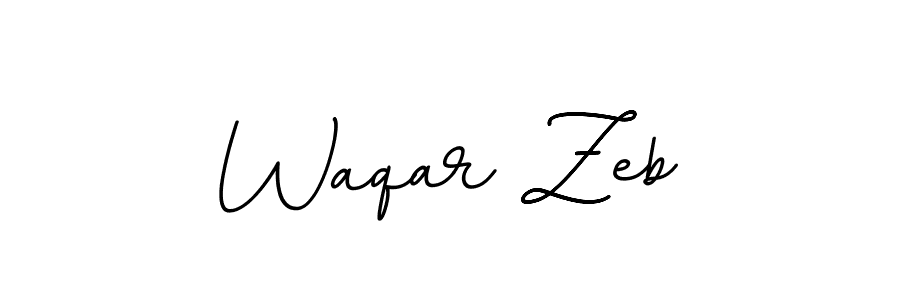 The best way (BallpointsItalic-DORy9) to make a short signature is to pick only two or three words in your name. The name Waqar Zeb include a total of six letters. For converting this name. Waqar Zeb signature style 11 images and pictures png