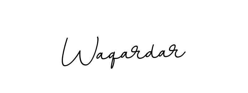 Use a signature maker to create a handwritten signature online. With this signature software, you can design (BallpointsItalic-DORy9) your own signature for name Waqardar. Waqardar signature style 11 images and pictures png