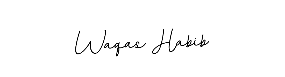 It looks lik you need a new signature style for name Waqas Habib. Design unique handwritten (BallpointsItalic-DORy9) signature with our free signature maker in just a few clicks. Waqas Habib signature style 11 images and pictures png