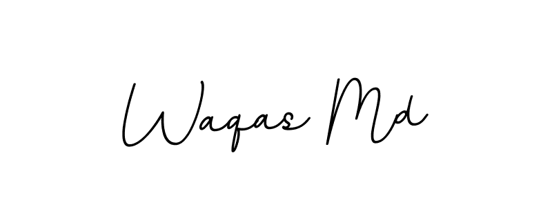 Use a signature maker to create a handwritten signature online. With this signature software, you can design (BallpointsItalic-DORy9) your own signature for name Waqas Md. Waqas Md signature style 11 images and pictures png