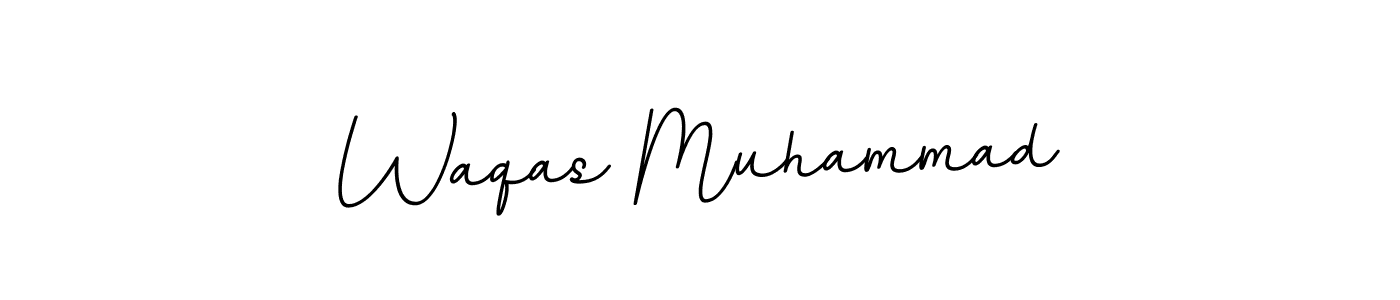 Design your own signature with our free online signature maker. With this signature software, you can create a handwritten (BallpointsItalic-DORy9) signature for name Waqas Muhammad. Waqas Muhammad signature style 11 images and pictures png