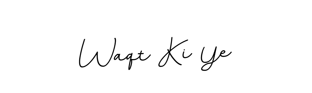 How to Draw Waqt Ki Ye signature style? BallpointsItalic-DORy9 is a latest design signature styles for name Waqt Ki Ye. Waqt Ki Ye signature style 11 images and pictures png