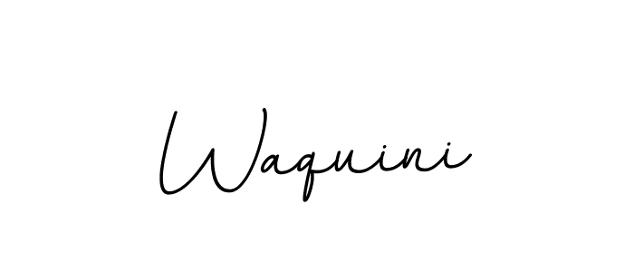 Waquini stylish signature style. Best Handwritten Sign (BallpointsItalic-DORy9) for my name. Handwritten Signature Collection Ideas for my name Waquini. Waquini signature style 11 images and pictures png