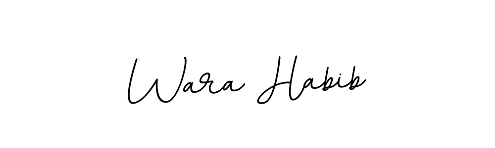 This is the best signature style for the Wara Habib name. Also you like these signature font (BallpointsItalic-DORy9). Mix name signature. Wara Habib signature style 11 images and pictures png